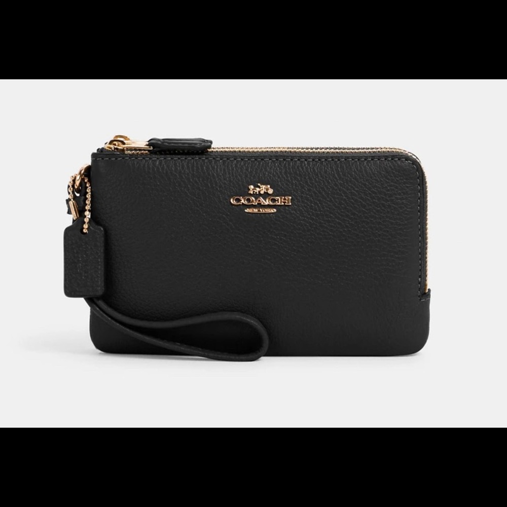 💥COACH DOUBLE CORNER ZIP WRISTLET💥